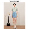 MAXRIENY竹叶提花牛仔半裙修身裙子(货号:MC88SK502) 商品缩略图1