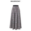 MAXRIENY率性复古感花火宫廷半裙收腰大摆格纹长裙(货号:MC88SK783) 商品缩略图4