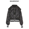 MAXRIENY收褶大翻领星钻夹克羽绒服廓形截短版型女(货号:MC88DC510) 商品缩略图4