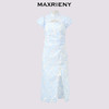 MAXRIENY新中式连衣裙2024夏季新款仙美国风裙子开叉改良旗袍(货号:MS85DR295) 商品缩略图4