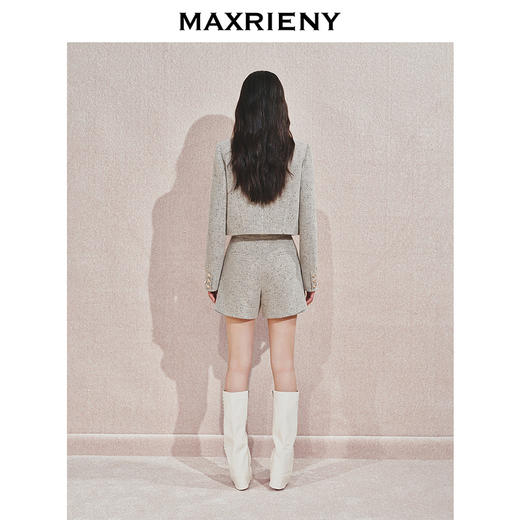 【主题纪念款】MAXRIENY*日常钉珠装饰小A型短裤2024秋冬新款(货号:MC85PA522) 商品图3
