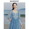 【商场同款】MAXRIENY*航行系列船锚连衣裙*裙A摆蓬蓬裙(货号:MC88DR347) 商品缩略图1