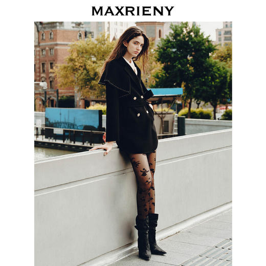 MAXRIENY*赫本风外套双面呢羊毛斗篷式大衣(货号:MS88CT523) 商品图1