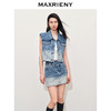 【静奢度假-商场同款】MAXRIENY*休闲风渐变牛仔半身裙直筒(货号:MC85SK276) 商品缩略图1
