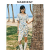 MAXRIENY假日海边度假风茶歇裙夏日园艺风连衣裙(货号:MS88DR347) 商品缩略图1