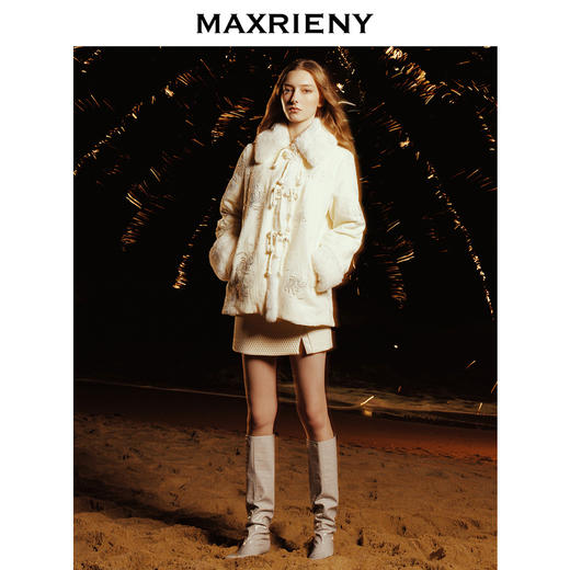 MAXRIENY华丽新国风羽绒服复古盘扣外套女(货号:MC88DC780) 商品图1