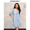 MAXRIENY法式宫廷波点连衣裙蝴蝶系带抹胸裙子(货号:MC88DR510) 商品缩略图2