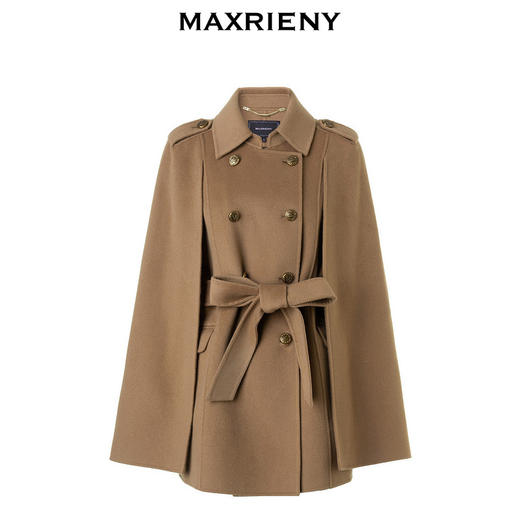 MAXRIENY复古*珍珠链条毛呢外套大衣女(货号:MC88CT796) 商品图4