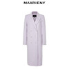 MAXRIENY极简垂坠感直身大衣长款过膝毛呢外套(货号:MC88CT511) 商品缩略图4