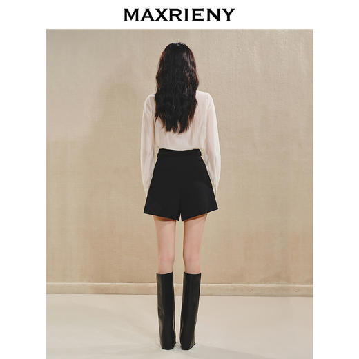 【商场同款】MAXRIENY*宫廷风绣花蕾丝衬衫修身花边上衣女(货号:MS85TP504) 商品图3