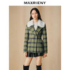 MAXRIENY宫廷复古风收腰格纹毛领外套2023冬季新款(货号:MC88JA836) 商品缩略图2