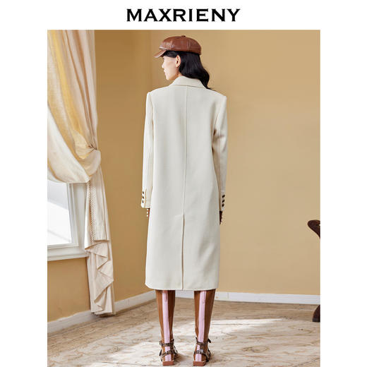 MAXRIENY麦斯芮妮军旅风直身毛呢大衣秋装风衣女(货号:MC87CT501) 商品图2