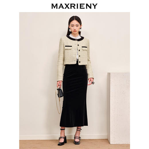 【商场同款】MAXRIENY名媛千金小香风短外套2023早秋气质高级感(货号:MS88JA537) 商品图1