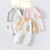 【新生婴儿夹棉保暖连体衣】纯棉秋冬和尚服初生无骨睡衣宝宝哈衣春装 商品缩略图0