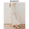 【静奢度假-商场同款】MAXRIENY甜美复古网纱绣花半裙24夏款长裙(货号:MC85SK263) 商品缩略图2