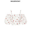 MAXRIENY甜美风草莓一字肩雪纺衫截短*上衣(货号:MC88TP251) 商品缩略图4