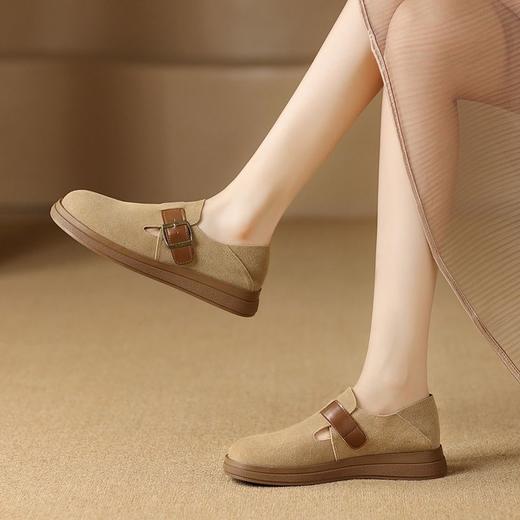 ZHR则则时尚两穿勃肯鞋单鞋2024新款百搭圆头厚底简约休闲鞋女鞋 商品图6