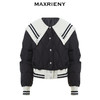 MAXRIENY*复古学院风羽绒服收腰短款尖领外套(货号:MS88DC525) 商品缩略图4