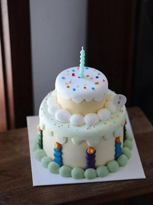 【客定】清新小双层蛋糕0056 商品图3