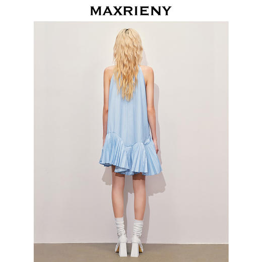 【海边度假-商场同款】MAXRIENYA摆华丽镂空刺绣钉珠连衣裙(货号:MC85DR384) 商品图3