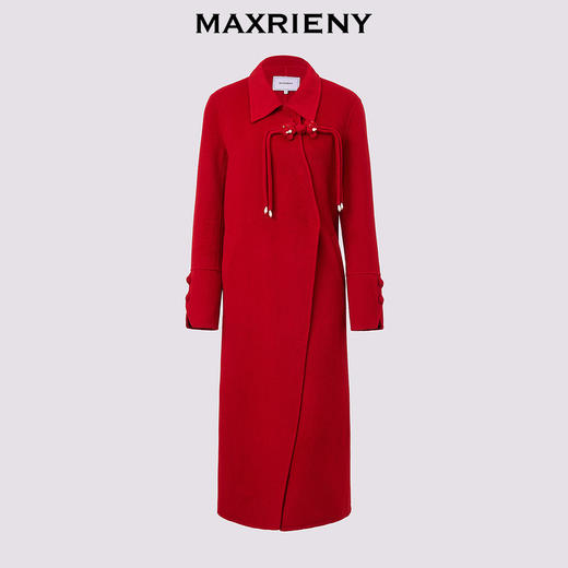 [东方新摩登]MAXRIENY东方红韵大衣韵味贵雅中式盘扣外套秋冬新款(货号:MS85CT508) 商品图4