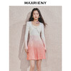 【贵雅日常-商场同款】MAXRIENY浪漫少女感扭结钉珠渐变连衣裙(货号:MC85DR545) 商品缩略图0