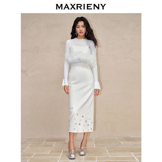 MAXRIENY*复古感羊毛吊带罩衫上衣(货号:MC88TP759) 商品图3