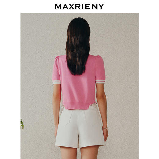 MAXRIENY*复古感蕾丝拼接牛仔裙裤热裤短裤(货号:MC88PA266) 商品图3