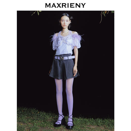 MAXRIENY森系精灵蕾丝雪纺衫上衣(货号:MC88TP368) 商品图1