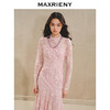 MAXRIENY*优雅浪漫感连衣裙2024秋冬新款鱼尾荷叶边蕾丝长裙(货号:MS85DR519) 商品缩略图2