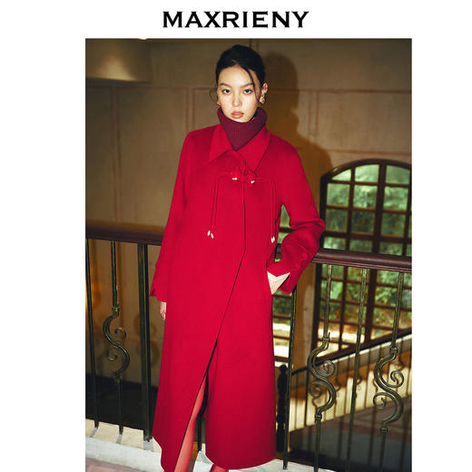 [东方新摩登]MAXRIENY东方红韵大衣韵味贵雅中式盘扣外套秋冬新款(货号:MS85CT508) 商品图3