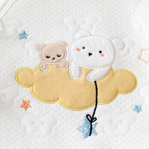 【新生婴儿无骨夹棉初生半背衣】衣服保暖上衣和尚服春秋打底秋冬厚 商品图1