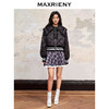 MAXRIENY收褶大翻领星钻夹克羽绒服廓形截短版型女(货号:MC88DC510) 商品缩略图1