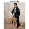 MAXRIENY复古赫本风双面呢羊毛大衣长款尖领外套(货号:MS88CT531) 商品缩略图2