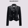 MAXRIENY*复古感丝绒外套2024秋冬新款水钻领收腰上衣女(货号:MS85JA507) 商品缩略图4