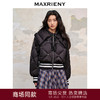 MAXRIENY收褶大翻领星钻夹克羽绒服廓形截短版型女(货号:MC88DC510) 商品缩略图0