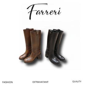 *# 缪家 新款粗高跟长靴 秋冬走秀新款直筒靴（HD）