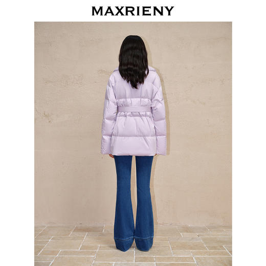 MAXRIENY大翻领收腰鸭绒泡芙羽绒服女保暖外套(货号:MC88DC511) 商品图3
