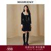MAXRIENY*赫本华丽复古风重工钉珠连衣裙丝绒裙(货号:MC88DR814) 商品缩略图0