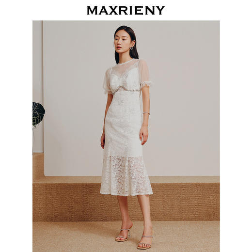 MAXRIENY美人鱼连衣裙新款新中式复古裙子(货号:MC88DR291) 商品图2