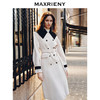 MAXRIENY*复古撞色大衣长款秋冬双面呢羊毛外套(货号:MS88CT528) 商品缩略图2