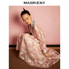 MAXRIENY温柔桃花提花a字半身裙长裙春(货号:MC88SK065) 商品缩略图1