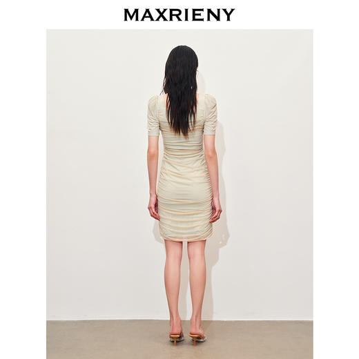 【贵雅新中式-商场同款】MAXRIENY甜美文艺绣珠连衣裙(货号:MC85DR323) 商品图3