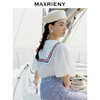MAXRIENY赫本海军鱼尾针织海军风水手领上衣(货号:MC88TP274) 商品缩略图3