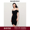 【浪漫上新-商场同款】MAXRIENY*派对抽褶一字肩吊带连衣裙(货号:MC85DR340) 商品缩略图0