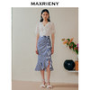 MAXRIENY海军风蕾丝雪纺衫夏季*浪漫感上衣女(货号:MC88TP361) 商品缩略图1