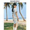 MAXRIENY假日海边度假风茶歇裙夏日园艺风连衣裙(货号:MS88DR347) 商品缩略图3
