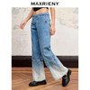 MAXRIENY*复古钉钻渐变牛仔长裤修身微喇裤子(货号:MC88PA549) 商品缩略图2
