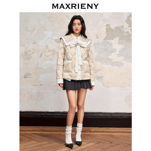 MAXRIENY*复古小香风羽绒服2023秋冬新款外套女(货号:MC88DC521) 商品图1