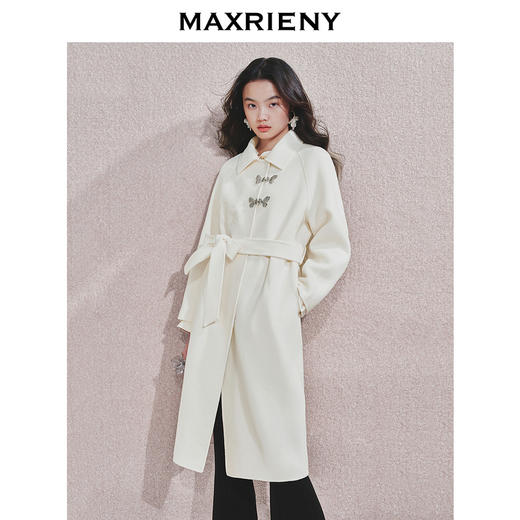 [东方新摩登]MAXRIENY君兰大衣2024秋冬新款贵雅新中式毛呢外套(货号:MS85CT505) 商品图2